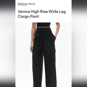 Nwt Athleta Amazing Black Wide-Leg Pants